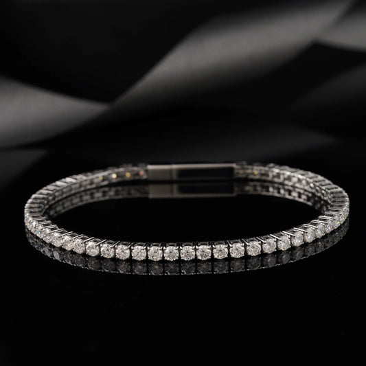 Round 0.10crt Stainless steel(316L), Tennis Bracelet with (Lab grown diamond / Moissanite Diamonds)