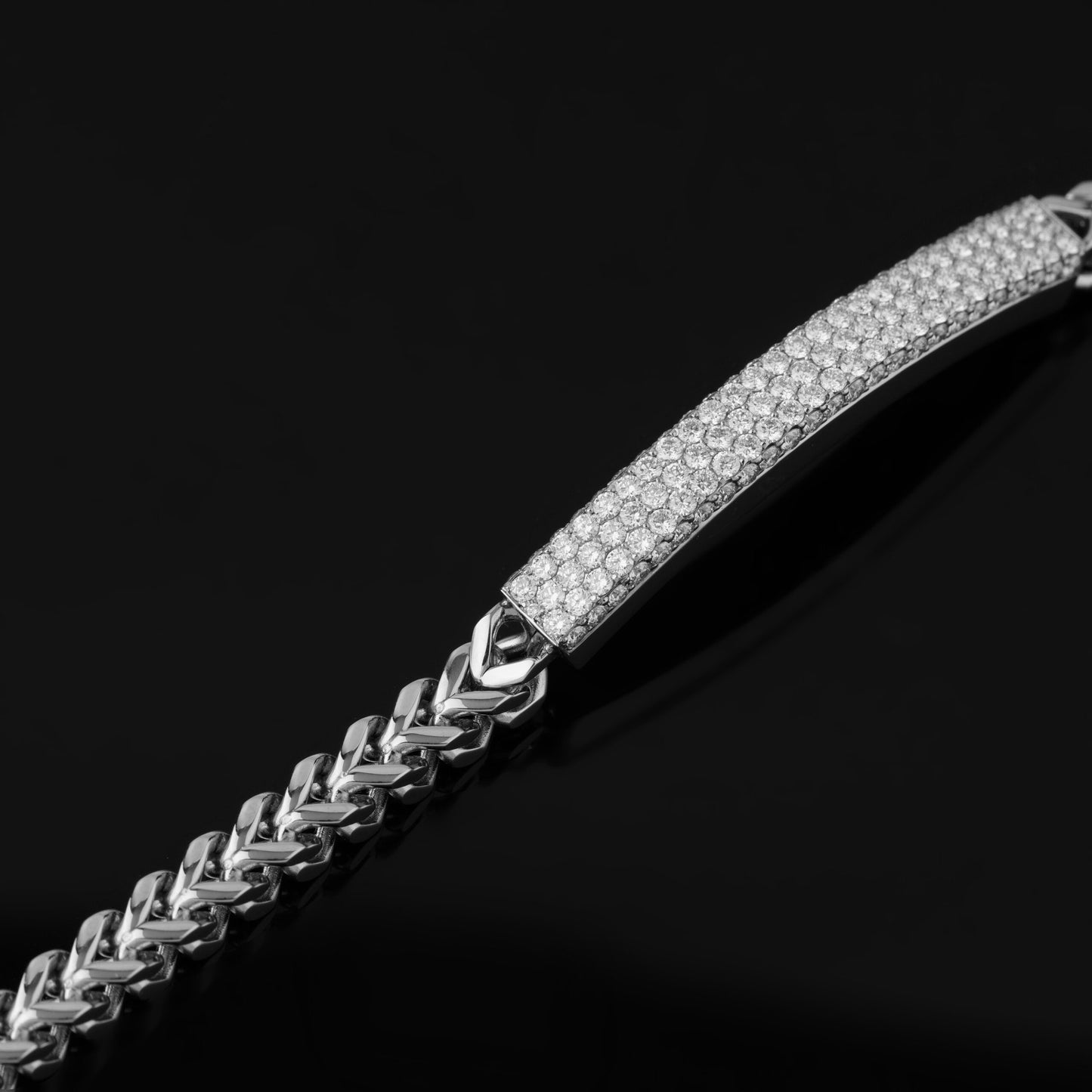 Luxury Men’s Bracelet with Lab Grown / Moissanite Diamonds – (316L) surgical steel Owerri Collection
